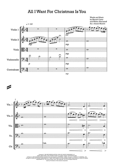 All I Want For Christmas Is You (arr. Daniel Moretti)