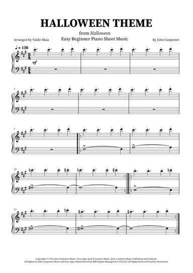 Halloween Theme (arr. Valdir Maia)