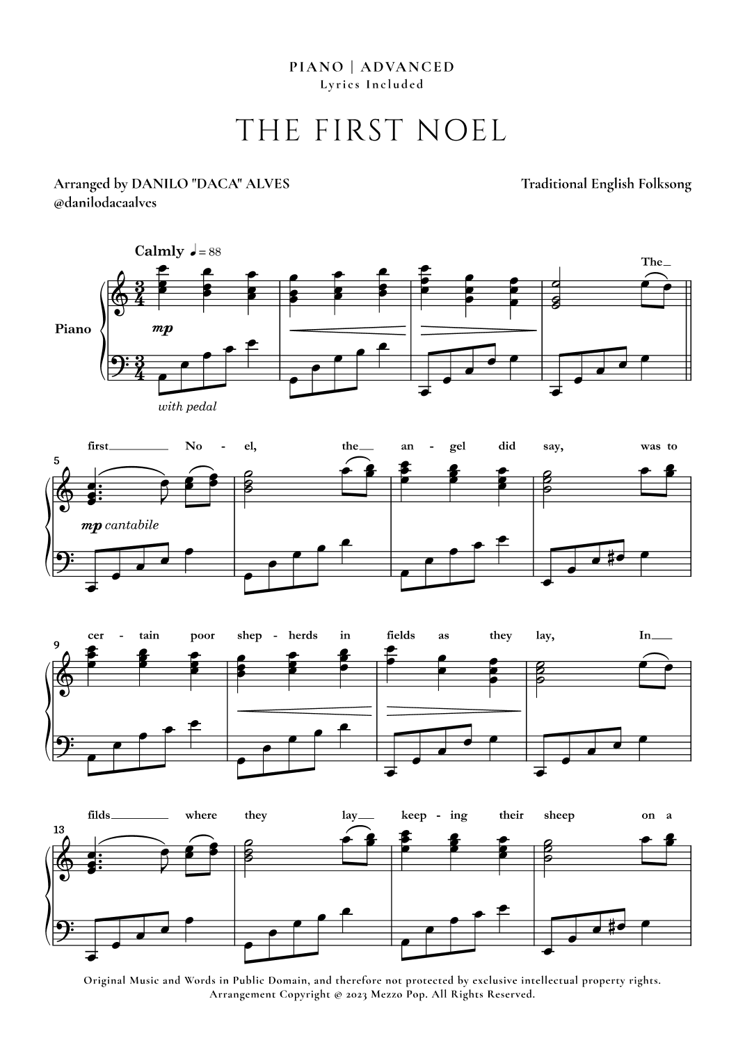 The First Noel (arr. Danilo "Daca" Alves)