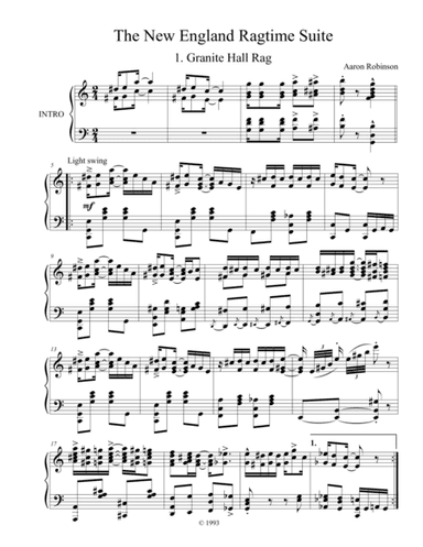 The New England Ragtime Suite