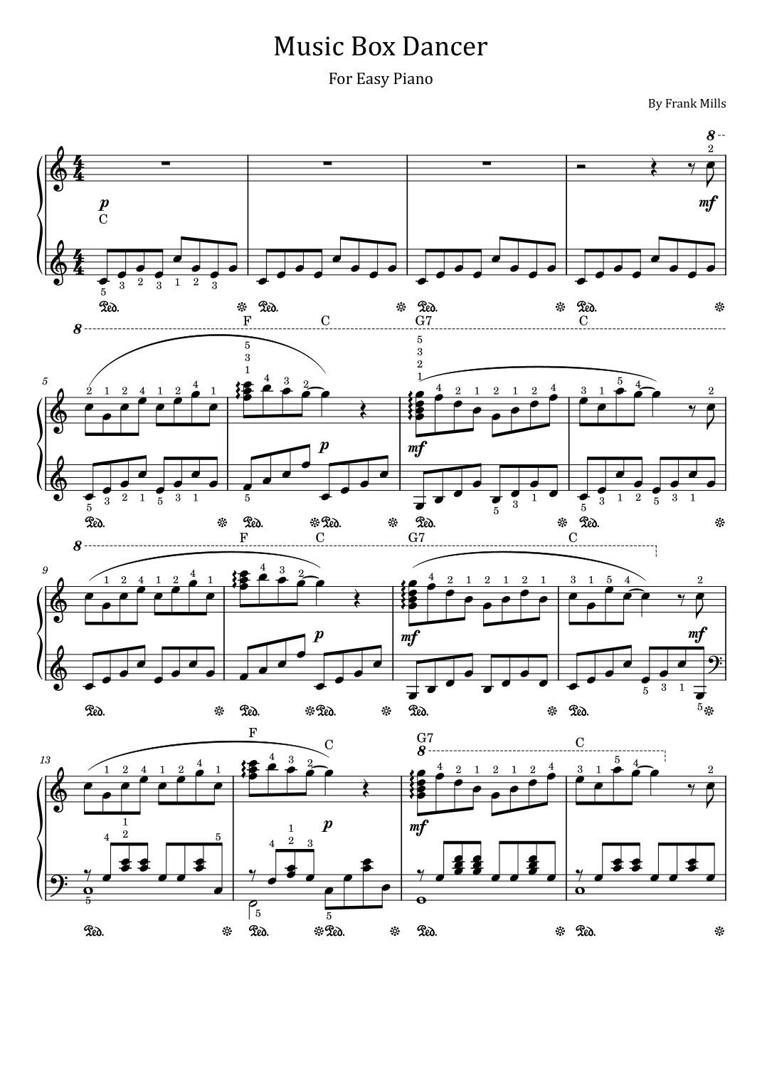 Music Box Dancer (arr. poon)