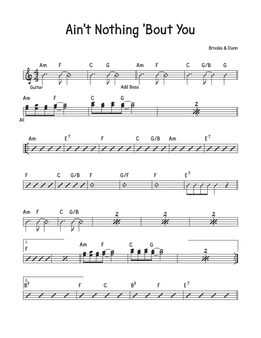 Ain't Nothing 'bout You (arr. David M Fagnant)