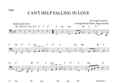 Can't Help Falling In Love (arr. Alex Nunes Rodrigues)