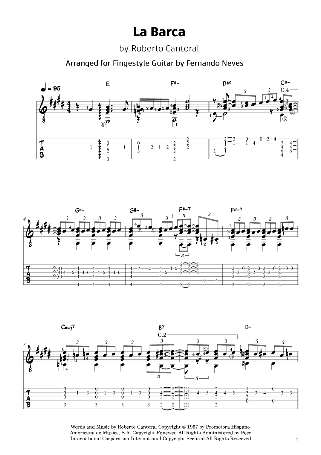 La Barca (arr. Fernando Neves)