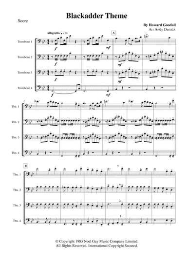 Blackadder Theme (arr. Andy Derrick)