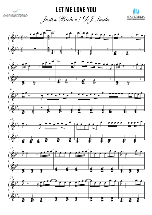 Let Me Love You (arr. Unimusic Academy (Academia Unimusica))