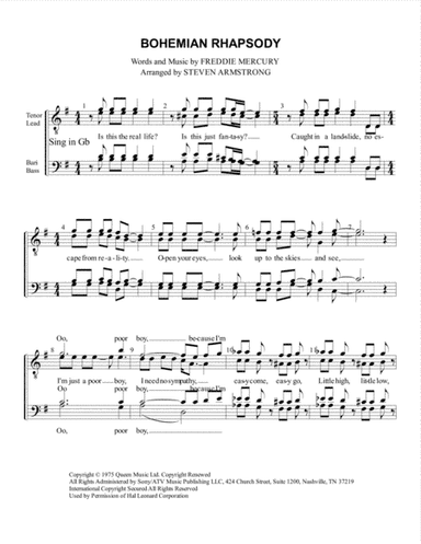 Bohemian Rhapsody (arr. Steven Armstrong)