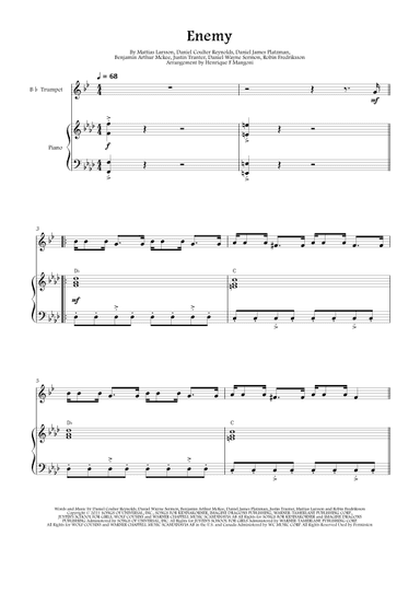 Enemy (arr. Henrique F Mangoni)