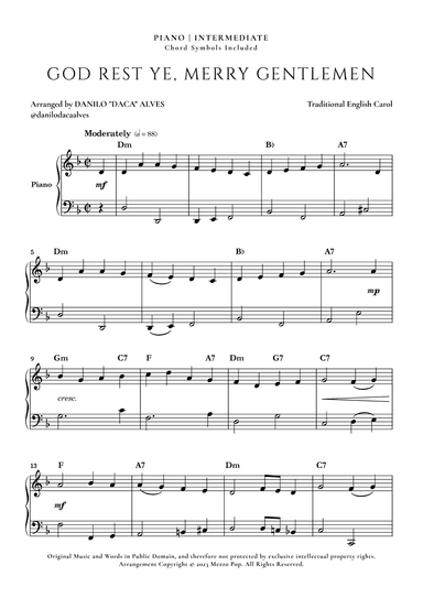 God Rest Ye Merry Gentlemen (arr. Danilo "Daca" Alves)