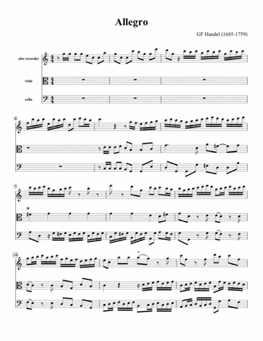 Allegro (arr. William G Ouimette)