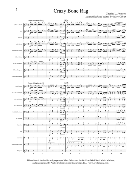 Crazy Bone Rag (arr. Marc Oliver)