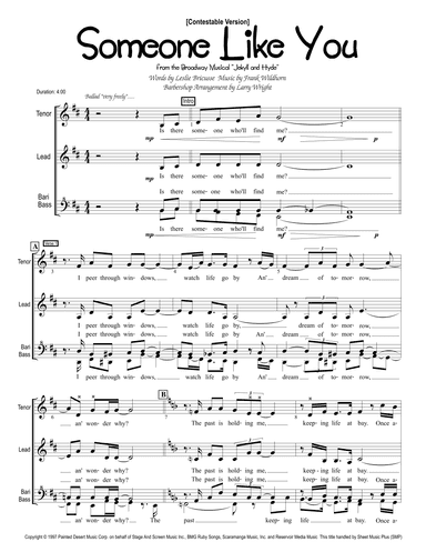 Someone Like You (arr. Larry Wright)