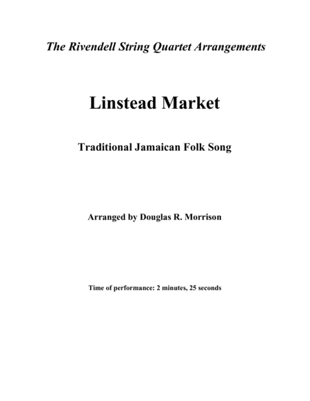 Linstead Market (arr. Douglas R. Morrison)