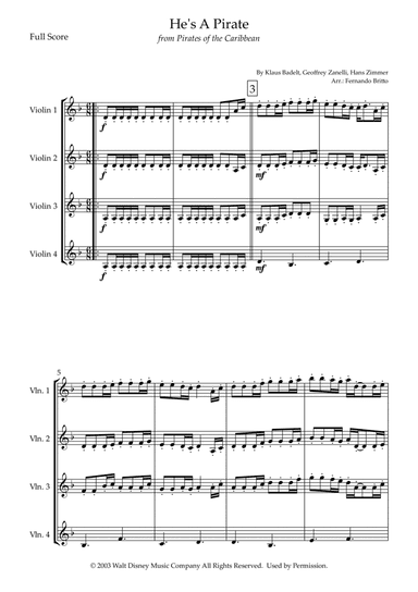 He's A Pirate (arr. Fernando Britto)