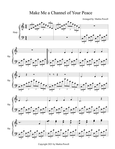 Make Me a Channel of Your Peace (arr. Markia Powell)