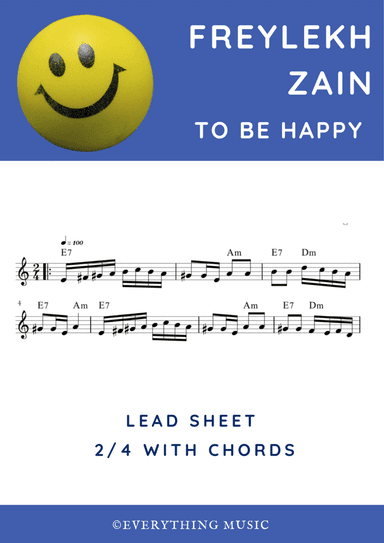 Freylekh Zain. Klezmer nigun. Easy lead sheet (arr. Rivka Sloboder)