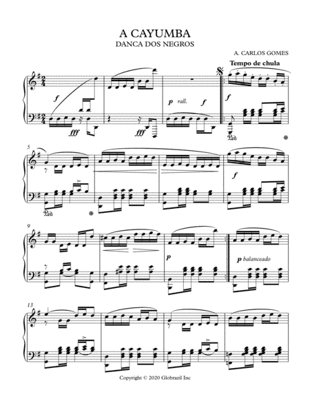 A CAYUMBA (arr. Globrazil Inc)