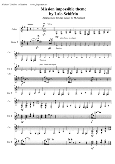 Mission: Impossible Theme (mission Accomplished) (arr. Michael Goldort)