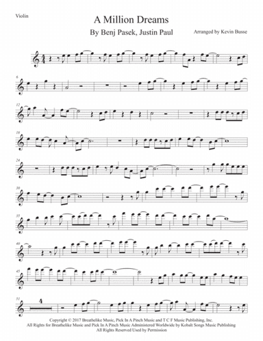 A Million Dreams (arr. Kevin Busse)