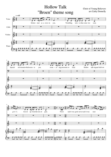 Hollow Talk (arr. Cathy Donnelly)