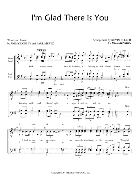 I'm Glad There Is You (in This World Of Ordinary People) (arr. Kevin Keller)