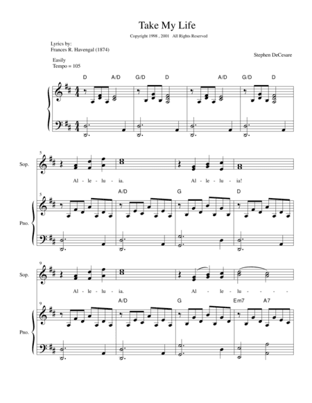 Take My Life (Children's Choir)