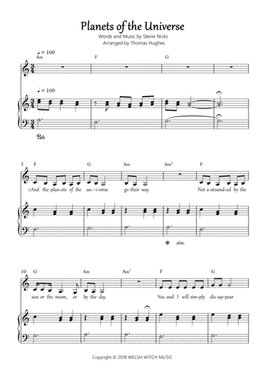 Planets Of The Universe (arr. Thomas Hughes)