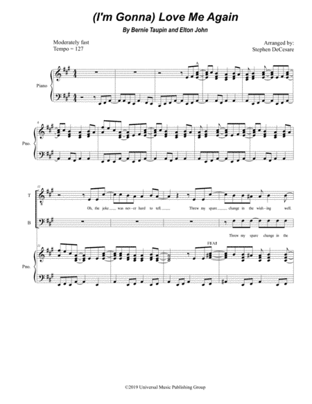 (i'm Gonna) Love Me Again (arr. Stephen DeCesare)