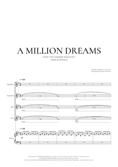 A Million Dreams (arr. Pedro Merendi)