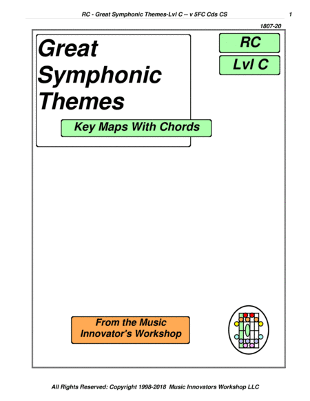 Great Symphonic Themes - Series 5FC - (Key Map Tablature) (arr. John M. Honeycutt)