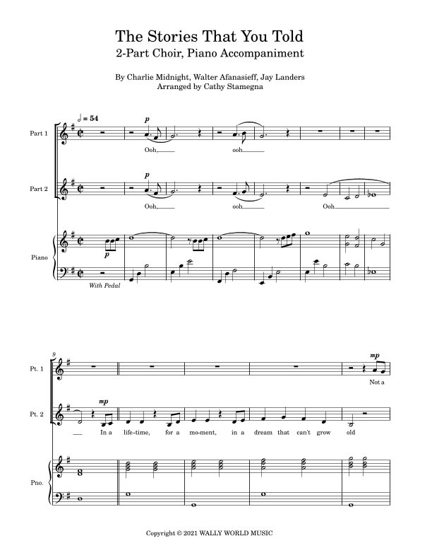 The Stories That You Told (arr. Cathy Stamegna)