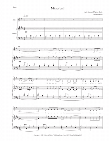 Mirrorball (arr. Michael Mills)
