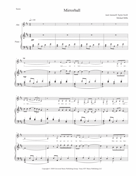 Mirrorball (arr. Michael Mills)
