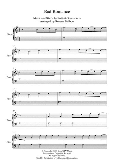 Bad Romance (arr. Roxana Belibou)