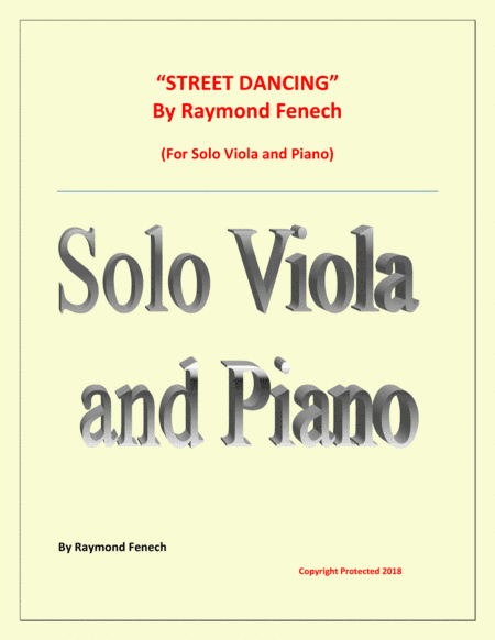 "Street Dancing" - For Solo Viola and Piano