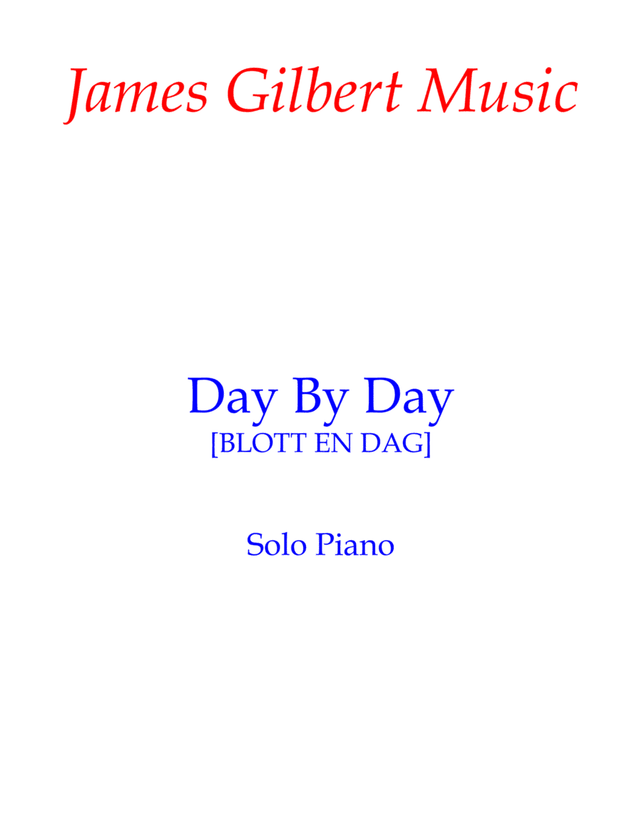 Day By Day (arr. James Gilbert)