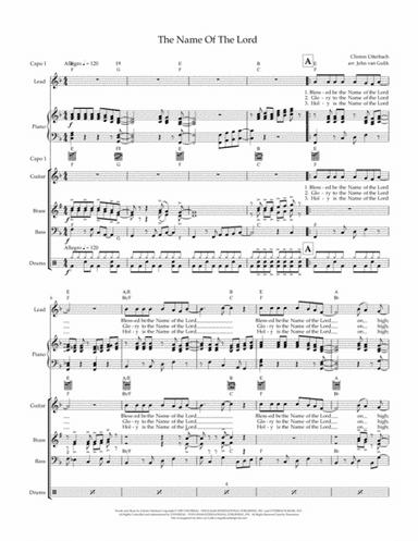 Blessed Be The Name Of The Lord (arr. John van Gulik)