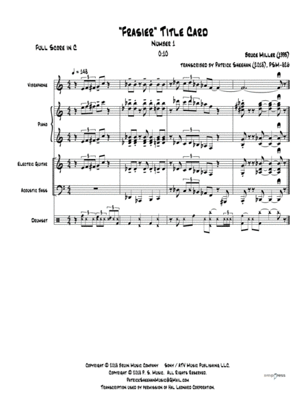 Frasier Cues (arr. Patrick Sheehan)