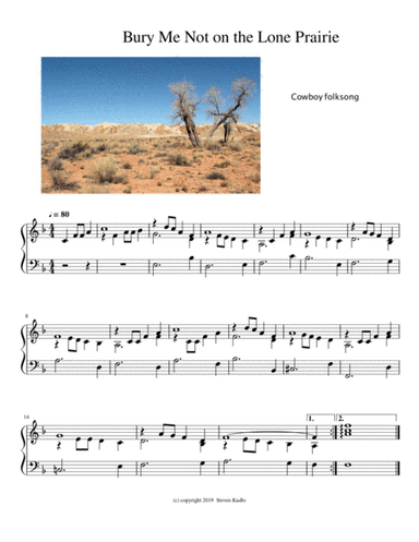 Bury Me Not on the Lone Prairie (arr. S. M. Kudlo)