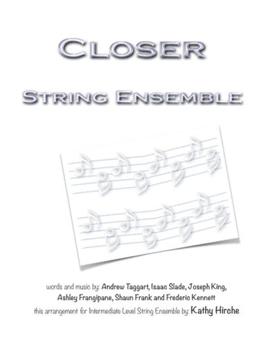 Closer (arr. Kathy Hirche)