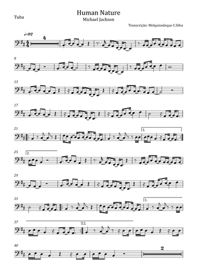 Human Nature (arr. Melquisedeque C.Silva)