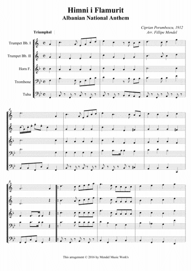 Albanian National Anthem (arr. Fillipe Mendel)