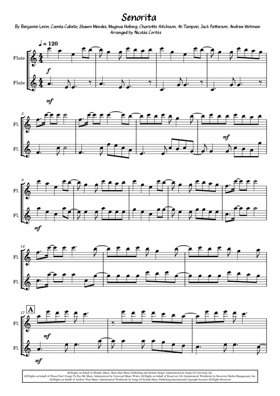 Senorita (arr. Nicolás Cortés Castillo)