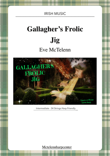 Gallagher's Frolic - Irish Jig - intermediate & 34 String Harp | McTelenn Harp Center (arr. Eve McTelenn)