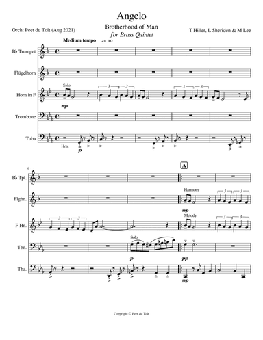 Angelo (arr. Peet du Toit)