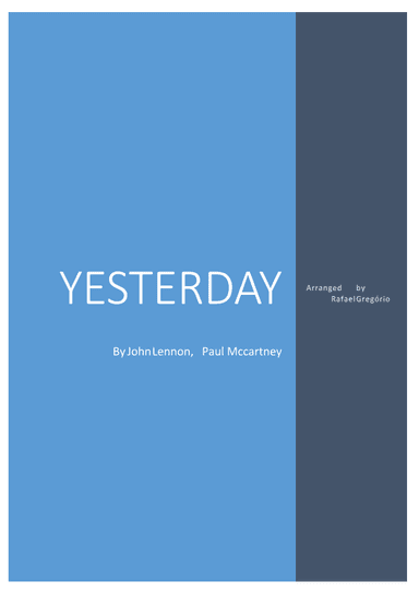 Yesterday (arr. Rafael Gregório)