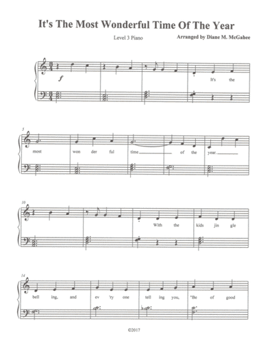 The Most Wonderful Time Of The Year (arr. Diane M. McGahee)