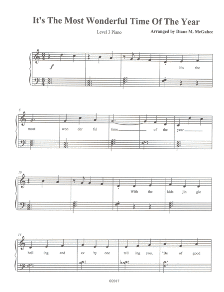 The Most Wonderful Time Of The Year (arr. Diane M. McGahee)