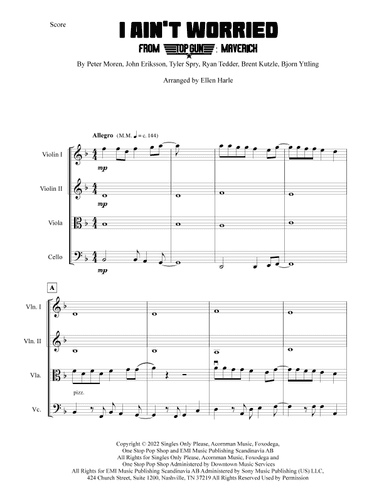 I Ain't Worried (arr. Ellen Harle)