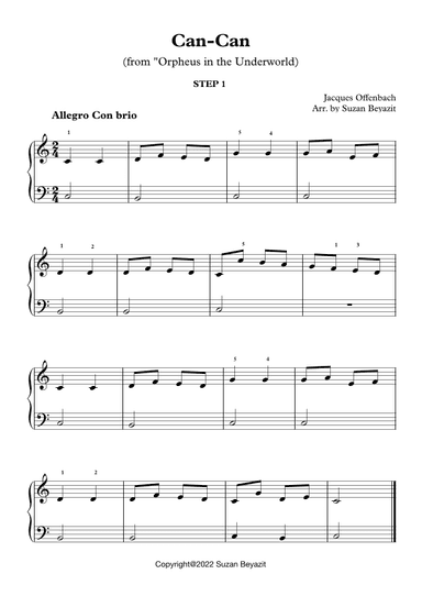 Can-Can (With Three Steps) (arr. Suzan Beyazit)